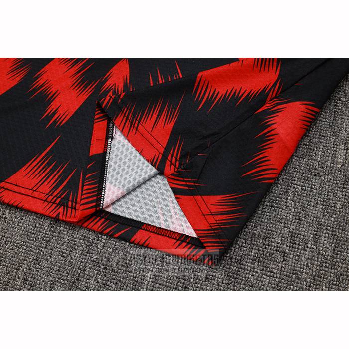 Chandal del Flamengo Manga Corta 2025-2026 Negro Rojo - Pantalon Corto
